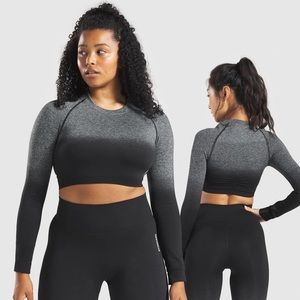 GYMSHARK ADAPT OMBRE SEAMLESS LONG SLEEVE